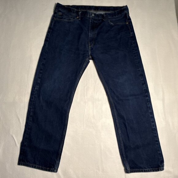 Levis 505 Denim Medium Wash Blue Jeans Men's 40 x 30 Excellent Condition - Picture 1 of 9